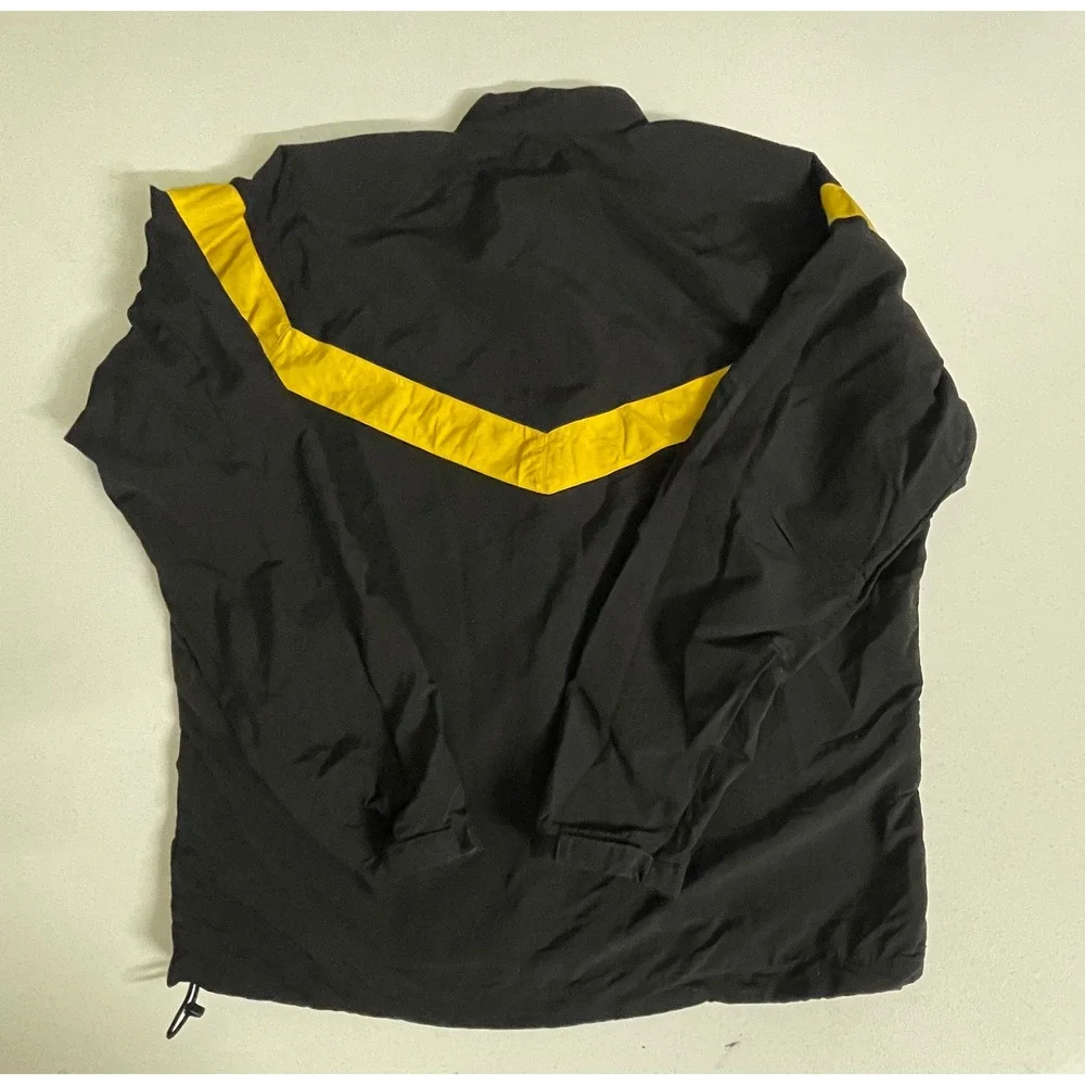 US Army APFU Physical Fitness Jacket Black Yellow Large Long 8415-01-623-8633